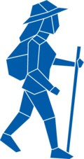 Icon einer Wanderin