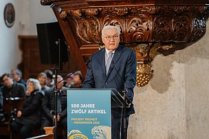 Bundespräsident Steinmeier eröffnet das Gedenkjahr 1525 im Allgäu