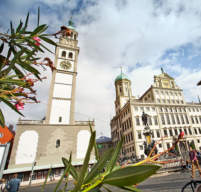Rathausplatz in Augsburg