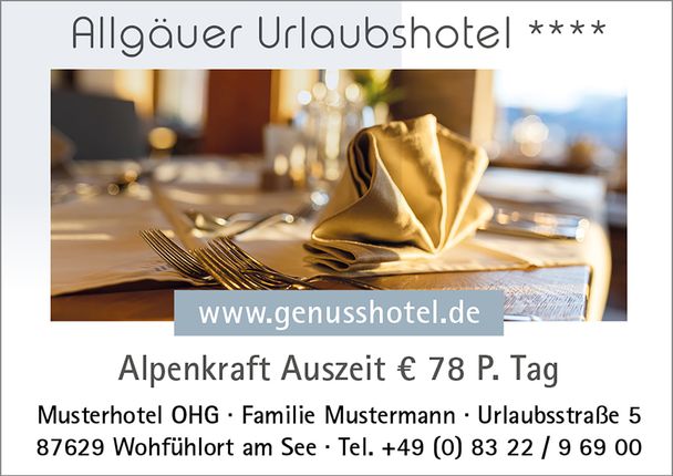 Mein Allgäu - Gastgeber 1/8 Seite
