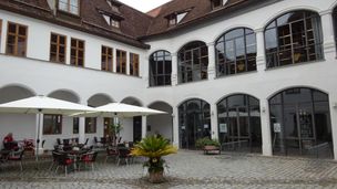 Filmlocation Memmingen, Außenansicht Stadtbibliothek