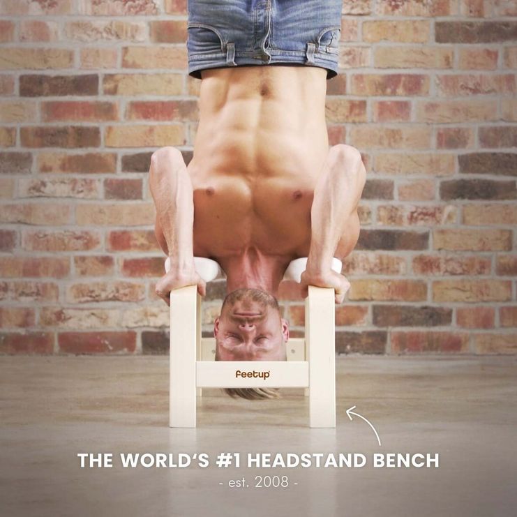 feetup trainer yoga fitness relaxation world favourite headstand bench yoga chair wood high quality made in europe 35