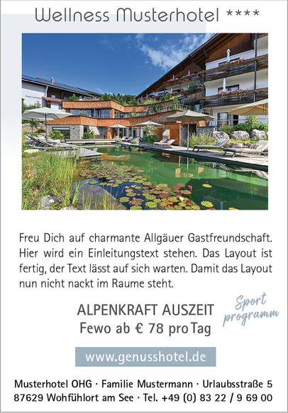 Mein Allgäu - Gastgeber 1/4 Seite