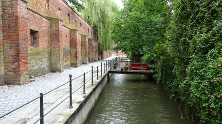Filmlocation Memmingen, Stadtmauer am Bach