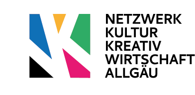 Buntes Logo vom Netzwerk Kultur Kreativ Wirtschaft Allgäu