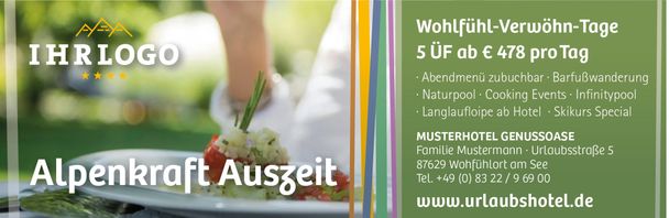Mein Allgäu - Gastgeber 1/4 Seite individuell