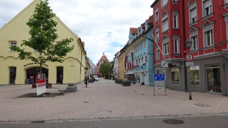Filmlocation Memmingen, Blick von Maximilianstr. in Salzstraße